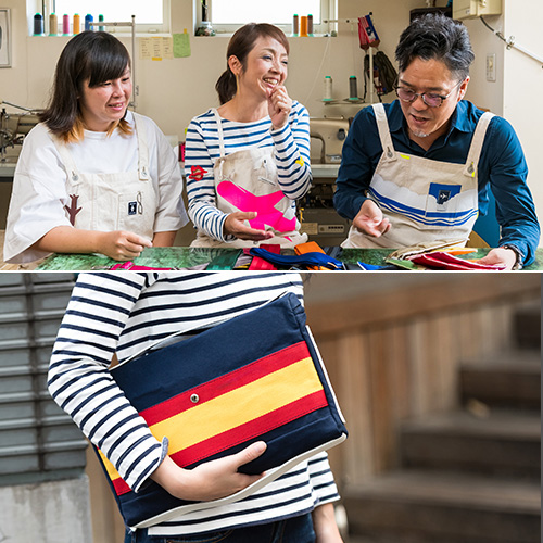 【DOUBLELOOP】JOURNEY resort “CLUTCH”/帆布ショルダークラッチバッグ