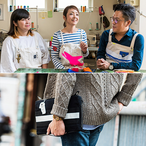 【DOUBLELOOP】JOURNEY resort “CLUTCH”「SPACE」/帆布ショルダークラッチバッグ