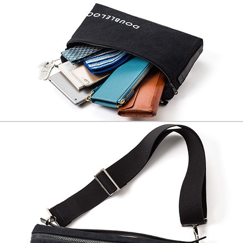 【DOUBLELOOP】JOURNEY resort “CLUTCH”「SPACE」/帆布ショルダークラッチバッグ