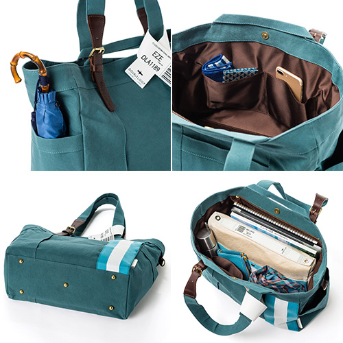 【DOUBLELOOP】JOURNEY resort tote “LARGE”「アルゼンチン」春カラー2018 / 帆布トートバッグ
