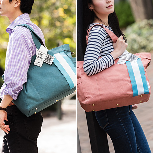 【DOUBLELOOP】JOURNEY resort tote “LARGE”「アルゼンチン」春カラー2018 / 帆布トートバッグ