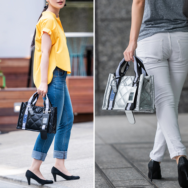 【DOUBLELOOP】JOURNEY SQUARE SMALL TOTE「SPACE」