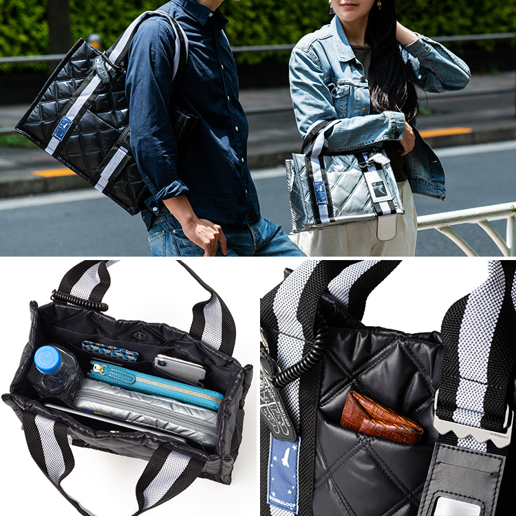 【DOUBLELOOP】JOURNEY SQUARE SMALL TOTE「SPACE」
