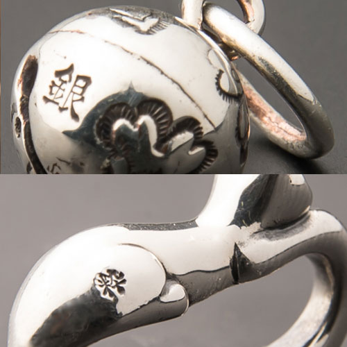 【池之端銀革店×塩澤製作所】Cramp二重巻きブレス(1匹ネコ・桜鈴)