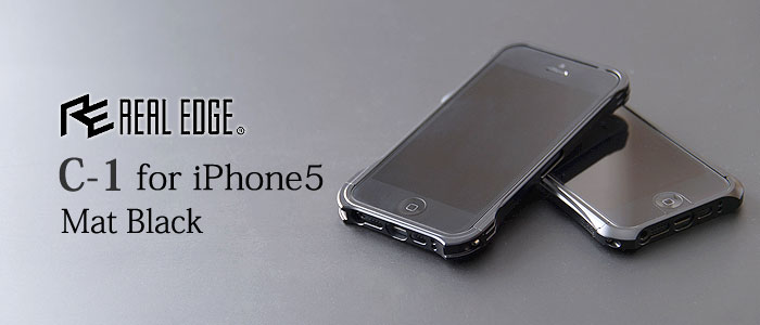 REAL EDGE C-1 for iPhone5/Mat Black