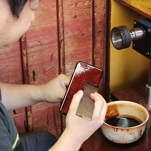 【土直漆器】iPhone 6/6s用 漆塗カバーケース