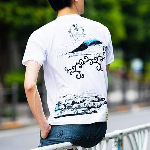 【久米繊維工業】北斎プロジェクトTシャツ「相州梅沢左」