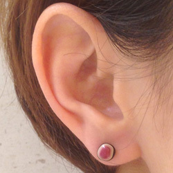 【Natsuko Minegishi】漆小石ピアス