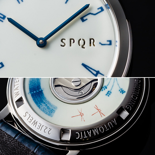 【SPQR】SPQR arita 機械式腕時計 「秋津」有田焼裏蓋バージョン 9本限定
