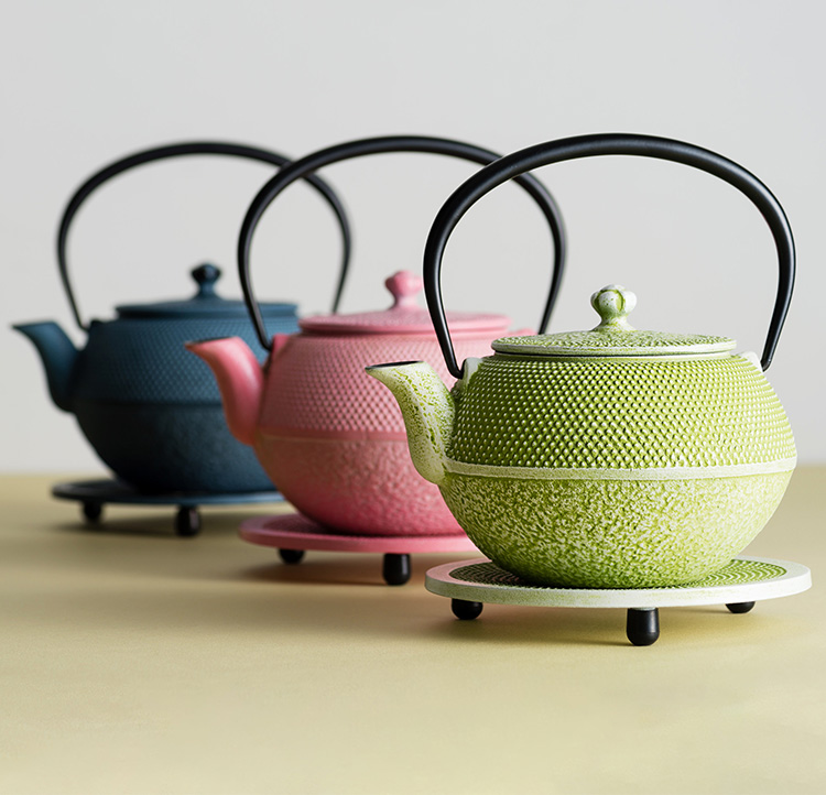 【OIGEN】南部鉄器 急須&瓶敷セット/藤巻百貨店 別注カラー