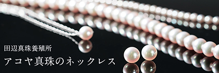 田辺真珠養殖場のアコヤ真珠ネックレス