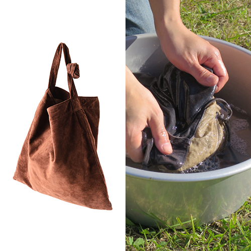 【leatheria】washable tie shoulder bag