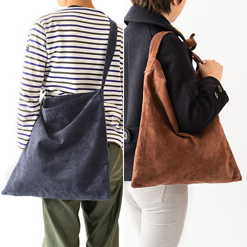 【leatheria】washable tie shoulder bag