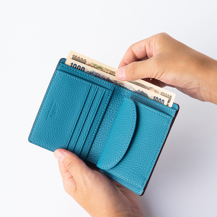 【大峽製鞄】二つ折り財布