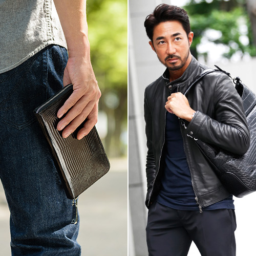 【PELLE MORBIDA】Barca / Zip Wallet(Large) -RING LIZARD-