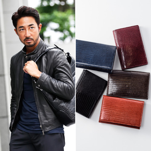 【PELLE MORBIDA】Barca / Card Case -RING LIZARD-
