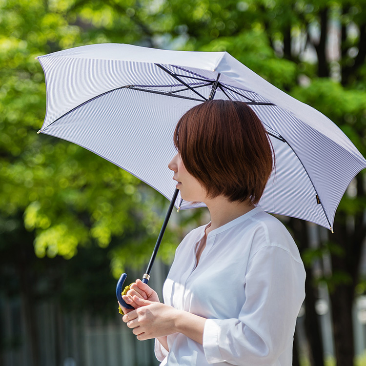 【Tokyo noble】婦人傘／smart-brella ボーダー｜藤巻百貨店 公式通販サイト｜Tokyo noble 婦人傘 smart-brella ボーダー 雨 国産 日本 通販