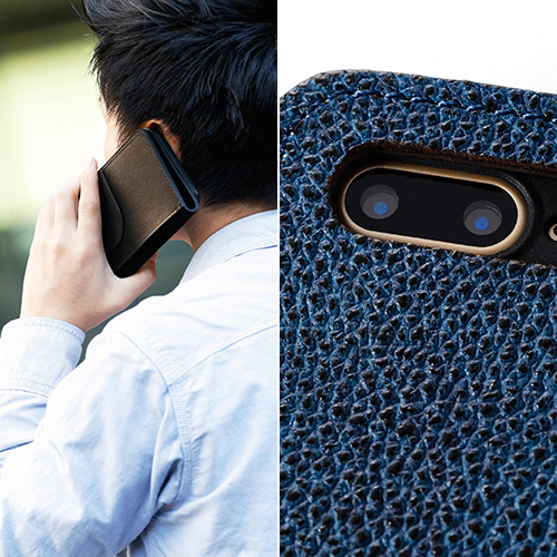 【COTOCUL】黒桟革 iPhone 7 Plusケース