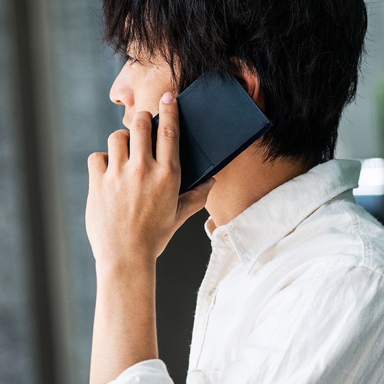 【COTOCUL】黒桟革 iPhone X/Xsケース