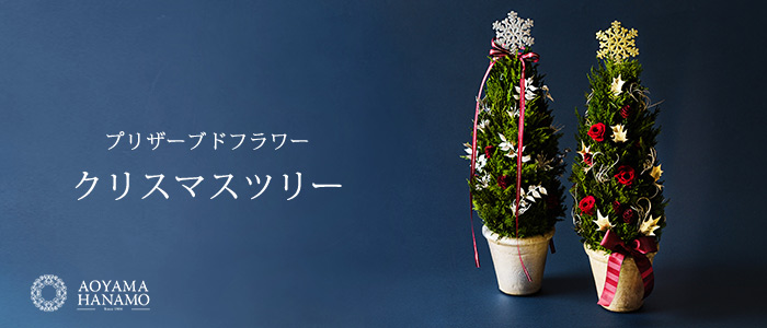 【青山花茂本店】プリザーブドフラワー クリスマスツリー
