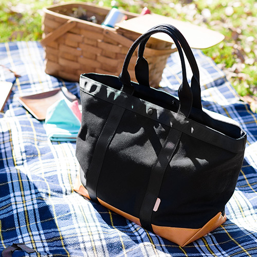 【AFRIX】LEATHER CANVAS BAG L