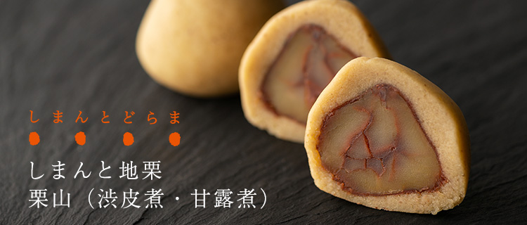 【四万十ドラマ】しまんと地栗 栗山(渋皮煮・甘露煮)