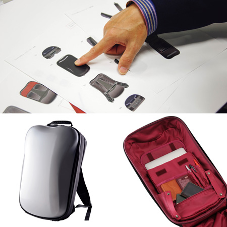 美しいデザインと豊富な収納力、高い機能性を実現した【藤原和博】ハードシェル型リュック「EMU」