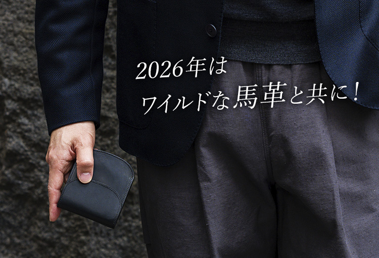 【二宮五郎商店】スカーフェイスホースレザー ラウンドポケットウォレット