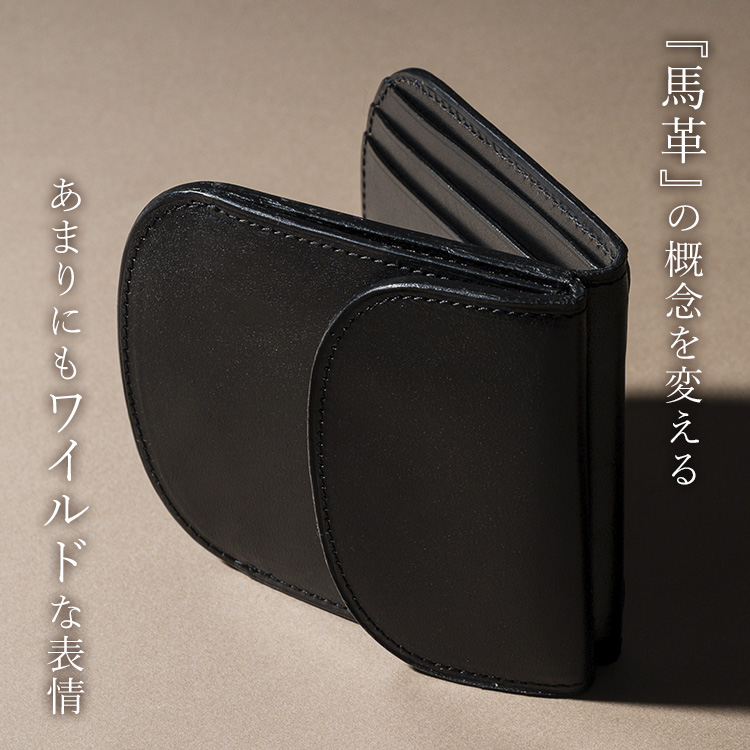 【二宮五郎商店】スカーフェイスホースレザー ラウンドポケットウォレット