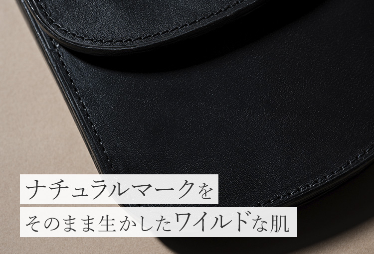 【二宮五郎商店】スカーフェイスホースレザー ラウンドポケットウォレット