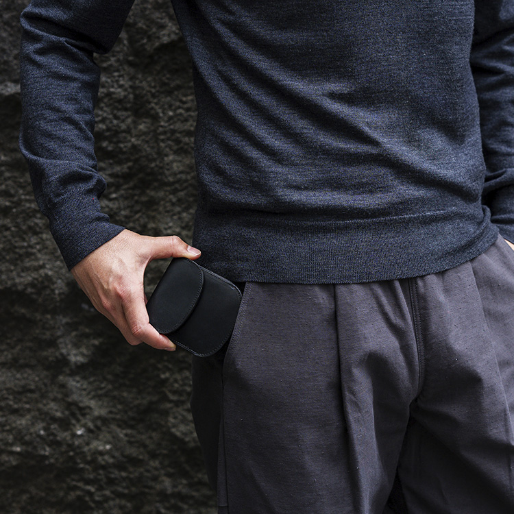 【二宮五郎商店】スカーフェイスホースレザー ラウンドポケットウォレット