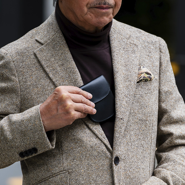 【二宮五郎商店】スカーフェイスホースレザー ラウンドポケットウォレット