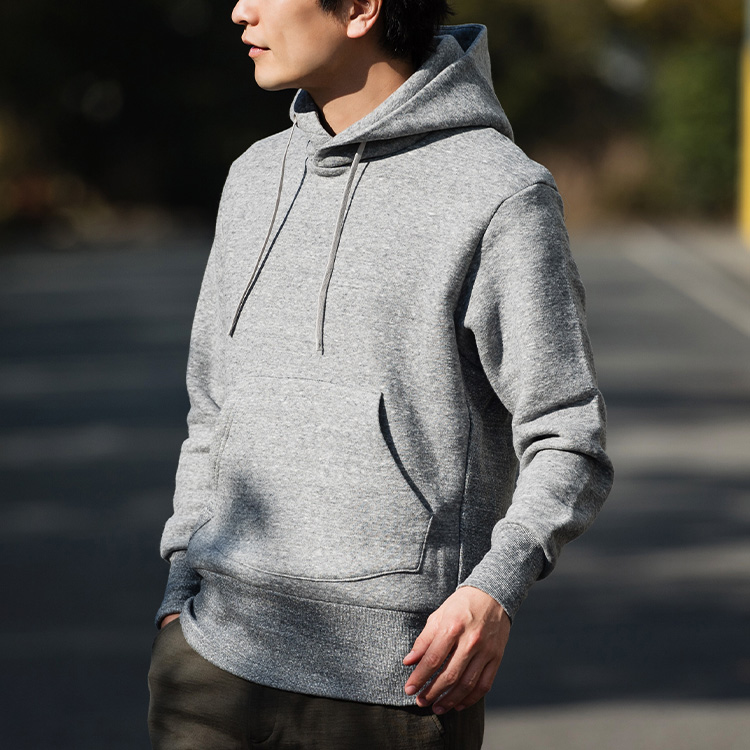 PLAINS HOODIE 裏起毛フルジップ パーカー ブラック XLサイズ - パーカー