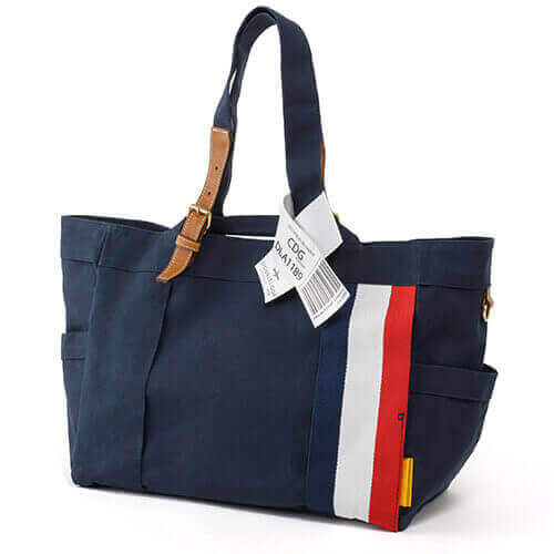 DOUBLELOOP】JOURNEY resort tote “LARGE”「フランス×ネイビー 