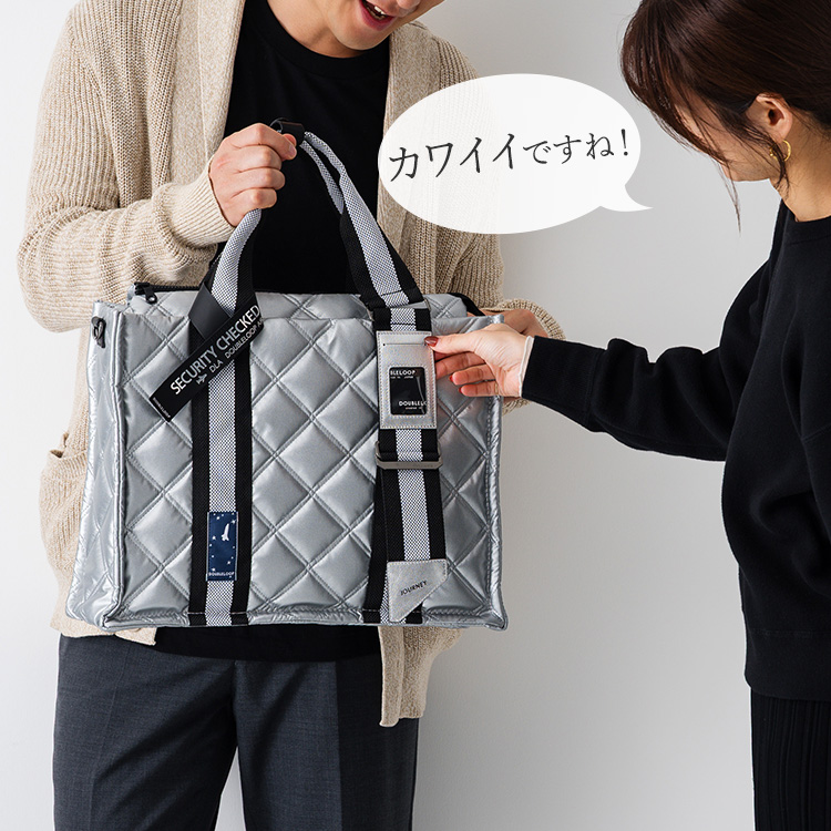 【DOUBLELOOP】“JOURNEY SQUARE” LARGE トートバッグ