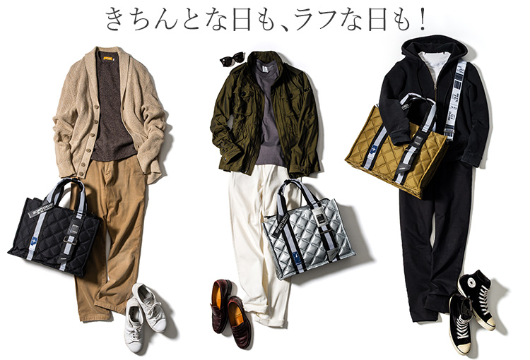 【DOUBLELOOP】“JOURNEY SQUARE” LARGE トートバッグ