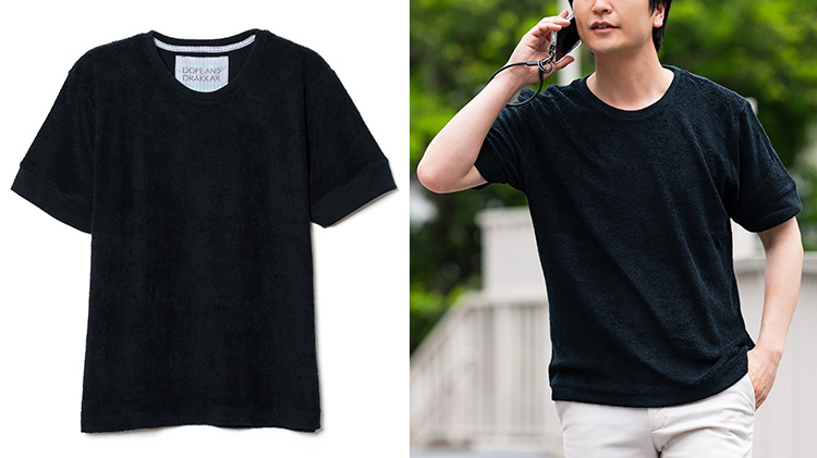 【DOPE&DRAKKAR】やわらかパイルTシャツ