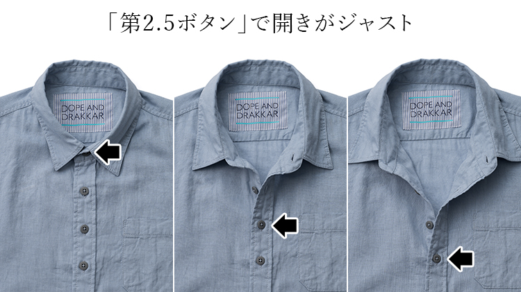 セール 国内 DOPE&DRAKKAR】リネンロールアップシャツ 藤巻百貨店 | トップス
