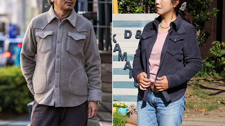 【DOPE＆DRAKKAR】レーヨンフリース ウェスタンジャケット