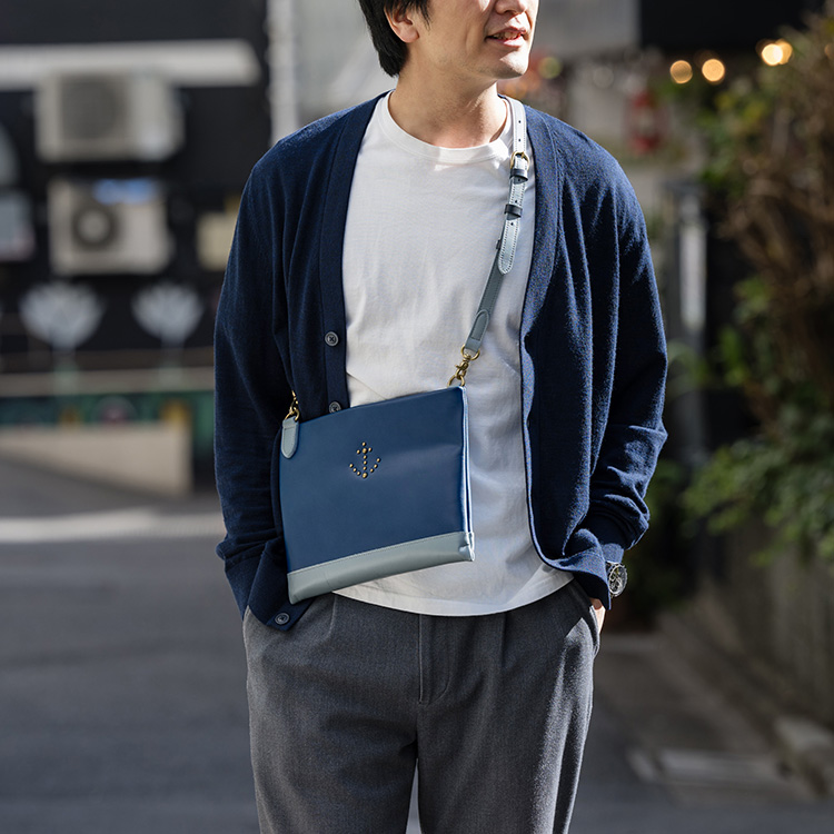 【DOPE&DRAKKAR＋HIS-FACTORY】Beach Leather Shoulder Bag