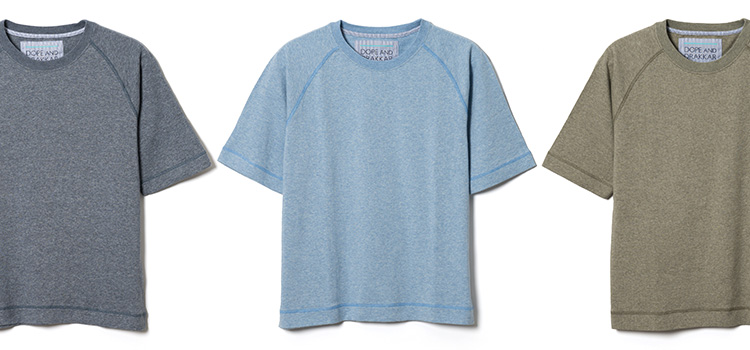 【DOPE&DRAKKAR】ガーゼフレンチテリーTシャツ(ハーフスリーブ)