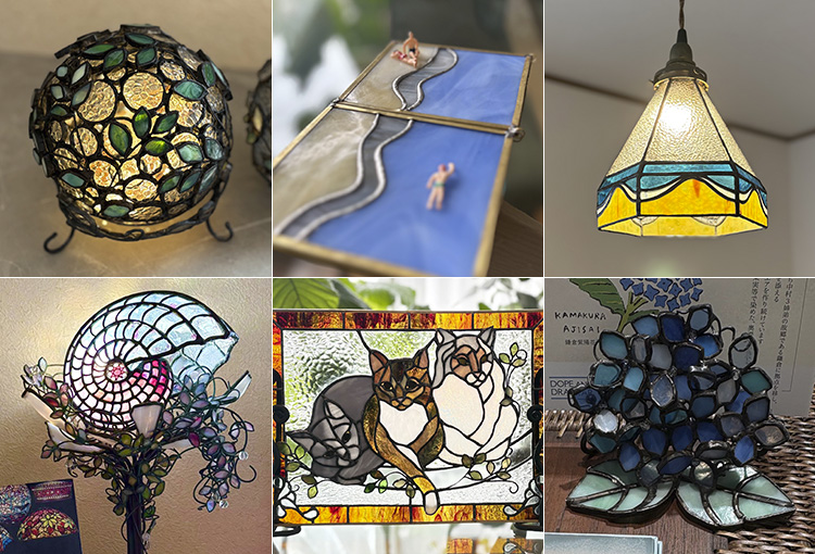 【DOPE&DRAKKAR】ステンドグラス　マリンピンブローチ