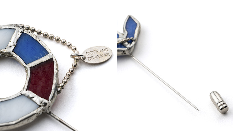 【DOPE&DRAKKAR】ステンドグラス　マリンピンブローチ