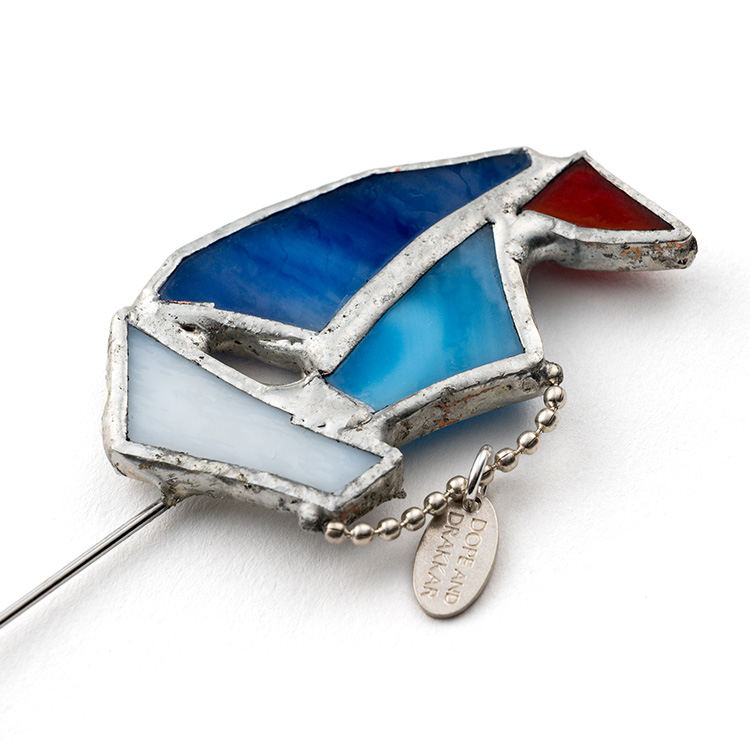 【DOPE&DRAKKAR】ステンドグラス　マリンピンブローチ