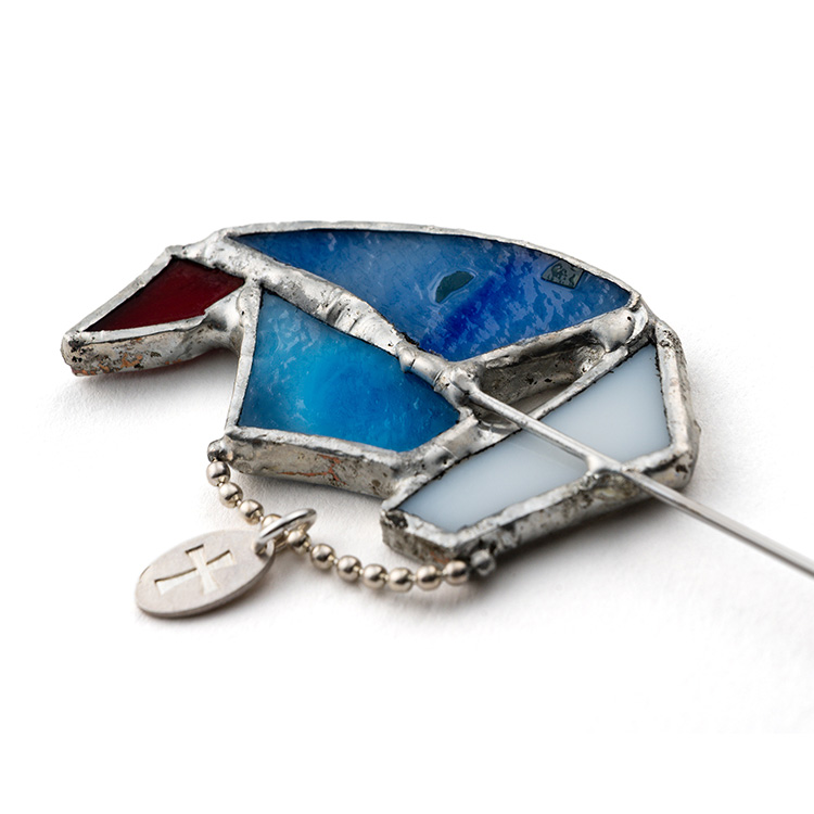 【DOPE&DRAKKAR】ステンドグラス　マリンピンブローチ