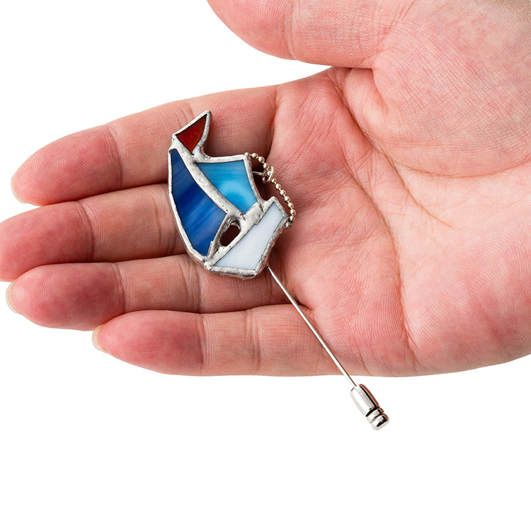 【DOPE&DRAKKAR】ステンドグラス　マリンピンブローチ