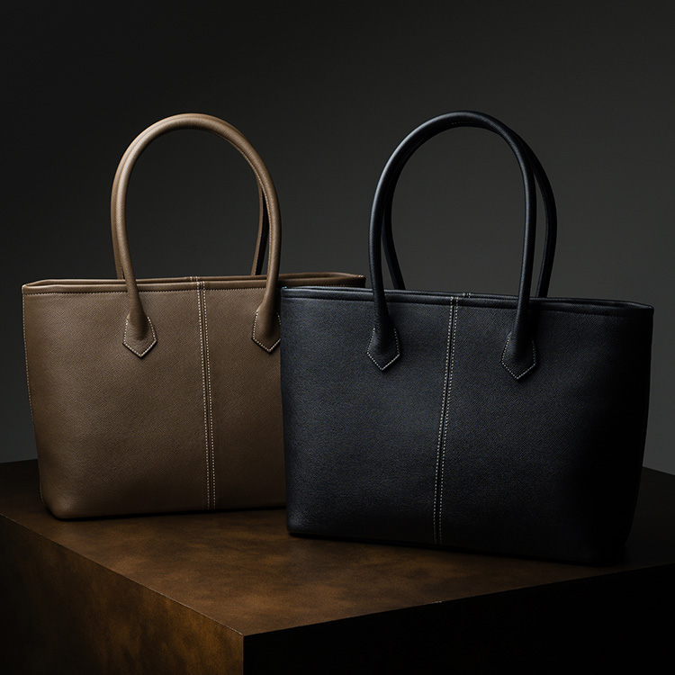 【BROOKLYN MUSEUM】フレンチカーフ トートバッグ（ロワイヤルM）