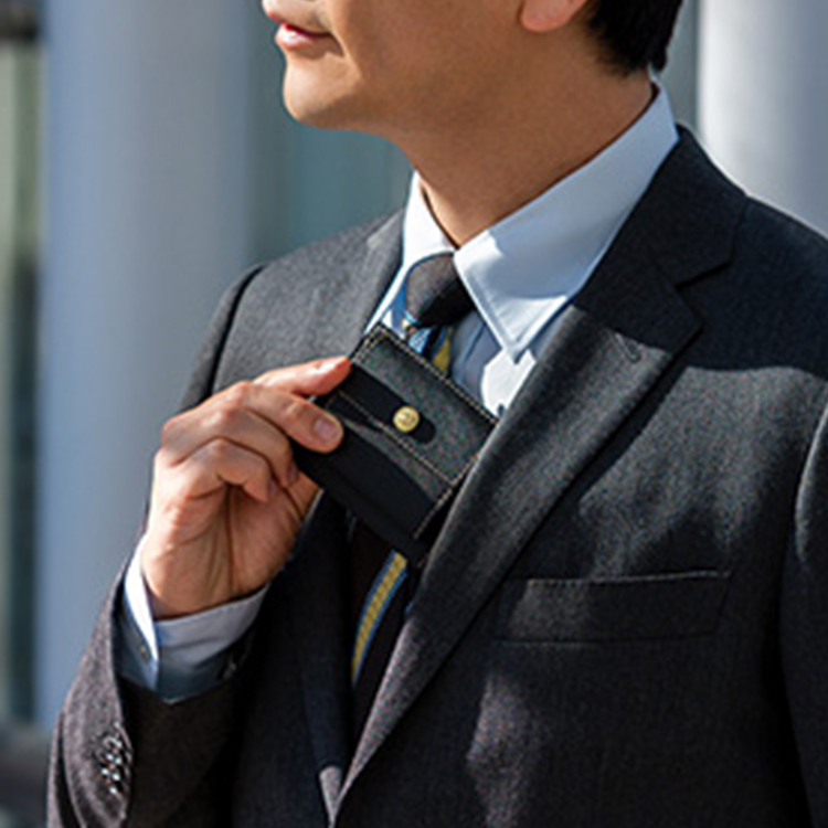 【BROOKLYN MUSEUM】フレンチカーフ ミニスナップ ウォレット