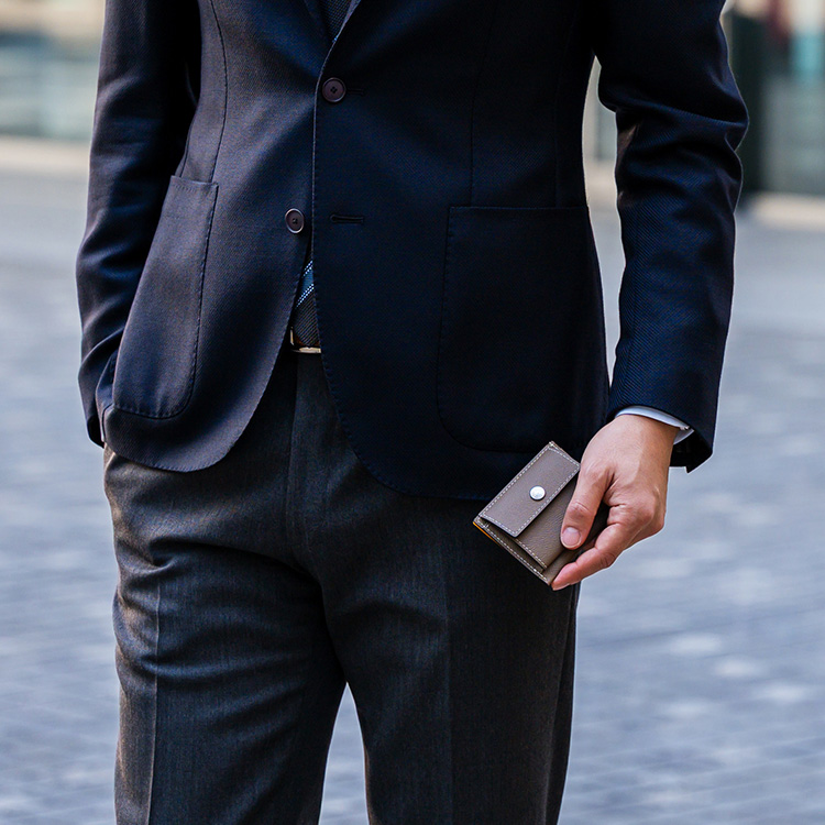 【BROOKLYN MUSEUM】フレンチカーフ ミニスナップ ウォレット