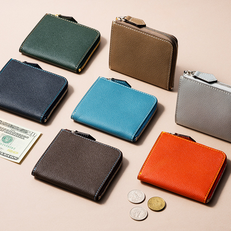 BROOKLYN MUSEUM】フレンチカーフ ハーフLジップウォレット | 藤巻百貨店